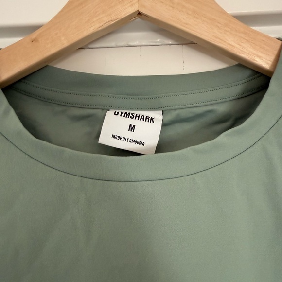 Gymshark Sage Green Crop Top - Picture 2 of 3